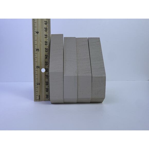 Cat’s Meow Set Of 4 Blue Spruce Wooden Village Accessory Winter Christmas Scene - Picture 4 of 5